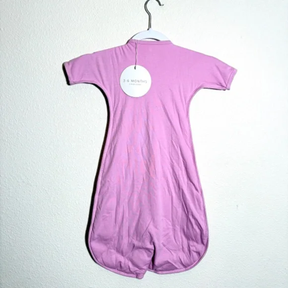 Dreamland Baby Weighted Cotton Quilted Pink Transition Swaddle SIZE 3-6 M